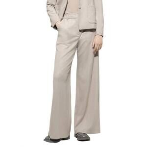 NEW LUISA CERANO flannel wide-leg pants in oyster
